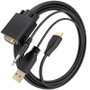 Aisens Cable Conversor SVGA a HDMI 2.0m Negro